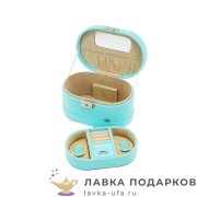 Jardin / Шкатулка для украшений с замком «Сундучок 2 яруса» 18 х 12 х 10 см. бирюзовый P_6078_A 