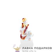 БФ / Статуэтка «Айсылу с кураем» Башкирский фарфор 10см сувенир фигурка подарочная 