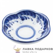 Гжель / Розетка для варенья «Лесной цветок» 03 х 07 х 07см авт. Некрасова Н.А.  
