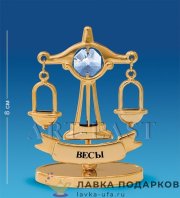 Юнион / Фигурка «Знак Зодиака - Весы» зол. 08 х 03 см. бел. кристалл AR_52.10 