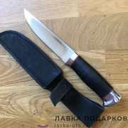 Златоуст / Нож охотничий «Монблан» сталь 95 х 18.  рукоять кожа + аллюминий 
