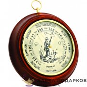 Бриг/ Барометр «Охотник» шкала 180 мм. 26 х 25 см. барокко ПБ_5_ох 