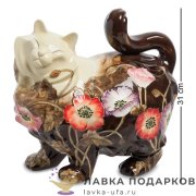 Pavone / Фигурка «Кошка в розах» 31 х 31 см. коричневый JP_11.1 
