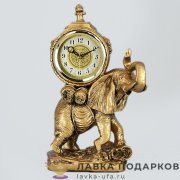 La Minor / Скульптурные часы «Слон трубящий» 33 х 21 х 18 см. цвет бронза 525 