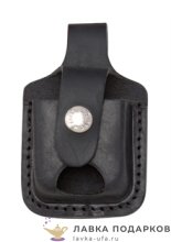 Zippo / Чехол с фиксаторм для зажигалки Zippo открытый 08 х 06 х 03 см. цв. черный LPTBK 