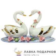 Delicate / Фигурка «Лебеди - неразлучники» 14 см. (белый) 040.26 
