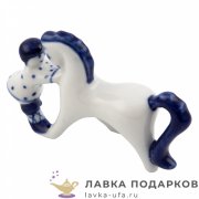 Гжель / Фигурка года «Сивка-бурка» 06 х 09 х 03 см. авт. Азарова Л.П. 