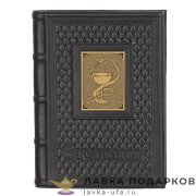 Макей / Ежедневник недатированный А5, обложка кожа с накладкой «Медик» цв. черный + зол. 008-18-62.4 