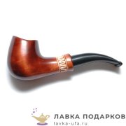 Гарманофф / Курительная трубка резная из груши «Седло рондо» 155 мм. фильтр 9 мм. 11059_А_17 