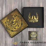 Подкова на счастье «Любви и гармонии», 06 х 06 см, цвет латунь  507.8467 
