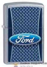 Zippo / Зажигалка 29065 «Форд» 56 х 36 х 12 мм. цвет хром полированный 