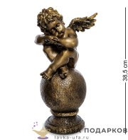 Скульптура «Ангел с поилкой большой» 55 см. БРОНЗА ФП_305_2 