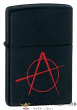 Zippo / Зажигалка 20842 «Анархия» 56 х 36 х 12 мм. черный матовый  