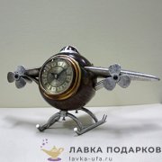 La Minor / Скульптурные часы «Самолет» 35 х 22 х 17 см. антик 1337M 