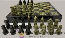 ИГ / Шахматы кабинетные «Торнамент» 30х30 см змеевик в кейсе 