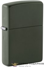 Zippo 221 / Зажигалка Zippo классическая с зеленым матовым покрытием 