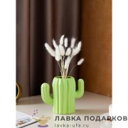Ваза керамическая «Кактус» 19 х 16 х 10 см. салатовый 511.6436 