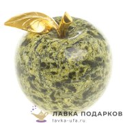 УК / Сувенир из камня «Яблоко» 07 х 06 х 06 см. змеевик 3749 