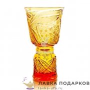 Ваза хрустальная «Звон» 22 х 13 см. янтарная С_413515 