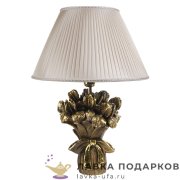 Светильник с шелк. абажуром «Букет Ирисов» 55 х 21 х 21 см. МК_7015 