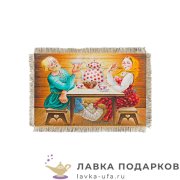 УС а6 / Магнит - фольклер «Чай вдвоем» 15 х 11 см.  1457_От_Н-М 
