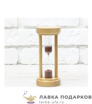 Часы песочные на 10 минут «Рамка» 20 х 09 х 05 см. корпус цвет бук, песок коричневый ЧП_300583  