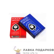 Карты игральные Piatnik «Poker» 55 л. (пластик) Джамбо индекс, рубашка МИКС 1358  