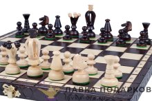 ИГ / Шахматы подарочные «Королевские» 36х36 см дерево Польша Wegiel-112 