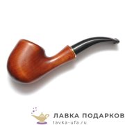 Гарманофф / Курительная трубка гладкая из груши «Саксафон» 150 мм. 11021_2 