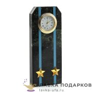 УК / Настольные часы «Погон подполковник ВВС ВКС ВДВ» 6х4х15см змеевик ведомственные125713 