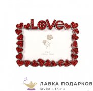 Стразы / Фоторамка 10 х 15 см. «Бабочки» 18 х 22 х 01.см. стекло  