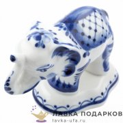 Гжель / Статуэтка «Слон» (б) 11 х 14 х 08 см. авт. Селиверстова Г.И. 