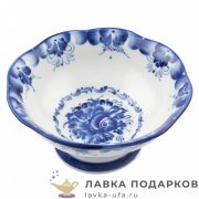 Гжель / Конфетница «Одуванчик» 17 х 16  х16 см, авт. Федотов А.Н. 
