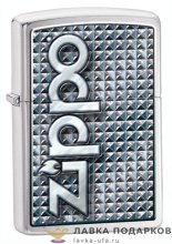 Zippo / Зажигалка 28280 «Пластина с лого Zippo» 56 х 36 х 12 мм. хром матовый 