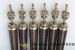 Павлово / Шампура на деревянной ручке с литьем «Россия» (6 шт.) без чехла (К) 