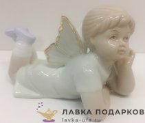 Seltmann / Фигурка «Эльфик - балеринка лежит» 11 х 08 см. белый с позолотой  ХР_3135 