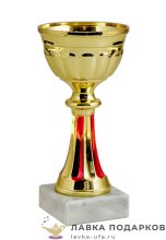 ПР / Кубок для награждения «Факел» 14х7см на подставке мрамор 377-140-70 