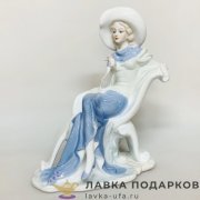 Seltmann / Статуэтка «Дама в кресле» 25 х 15 см. пастель  ХР_056 
