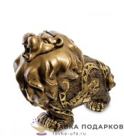Скульптура «Лев на камне лежит» 43 х 15 х 73 см. БРОНЗА БФ_119 