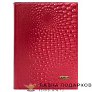 Макей / Ежедневник недатированный А5, обложка кожа «Bubbles» цв. розовый 008_08_50_1 