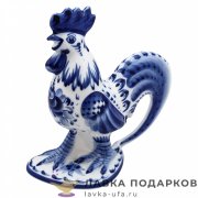 Гжель / Фигурка года «Петух» (б.) 19 х 15 х 09 см. авт. Ларин А.Н. 