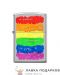 Zippo / Зажигалка бензиновая Zippo 205 «Радуга» цв. хром матовый