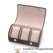 Jardin / Шкатулка для часов «футляр трио» 19 х 11 х 09 см. «рептилия» коричневый MB_8047 