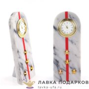 УК / Настольные часы «Погон капитан МВД» 6х15см мрамор ведомственные 6639ос 