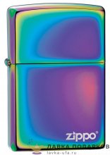 Zippo / Зажигалка 151_ZL «Классика с лого Zippo» 56 х 36 х 12 мм. спектр радужный 