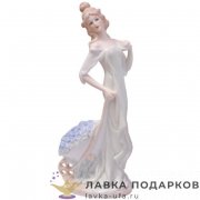 Seltmann / Статуэтка «Цветочница тележкой роз» 30 х 16 см. пастель ХР_033 