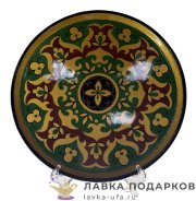 Агидель / Поднос расписной «Круглый » 20 х 20 см. цв. зеленый, коричневый (Агидель) 20с 28685 