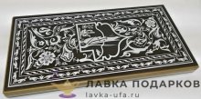 Нарды и шашки в одном наборе «Старый Баку тонированные» 30 х 60 см. цвет венге 