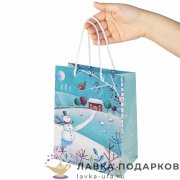 УП / Пакет подарочный «Крисмас подборка» 18х10х23см бумага ассорти вертикальный малый 591951 