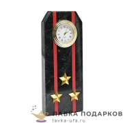 УК / Настольные часы «Погон полковник МВД ВС» 6х15см змеевик ведомственные 113162 
